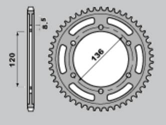 Zębatka tylna 864 44
