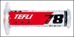 Manetki 01689-rde8 tefli 78 (115 mm/22 mm) bez otworu kolor czerwony/biały/czarny