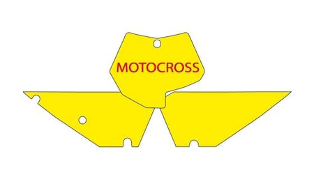 Komplet naklejek (oklein) pod numery startowe ktm sx/sxf '07-'10