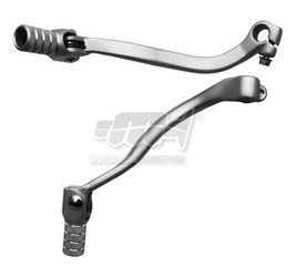 Dźwignia zmiany biegów kawasaki kxf 250 06-08 (aluminiowa) kolor srebrny, końcówka stalowa