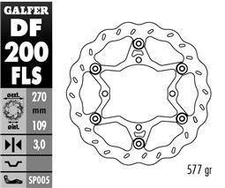 Tarcza hamulcowa pływająca 270mm kawasaki kxf 250/450 '06-, klx 450 '07-