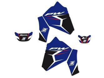 Komplet naklejek (oklein) yamaha pw 80 '90-'19 dream 4 kolor niebieski/czarny