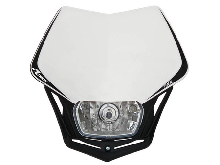 Racetech lampa przednia v-face kolor biały/czarny