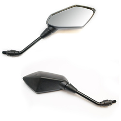 Lusterko uniwersalne styl kawasaki lewe i prawe (komplet) gwint m10 kolor czarny