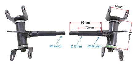 Zwrotnica Lewa+ Prawa Power Force Quad Atv 4t 70/110/125