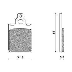 Klocki Hamulcowe Vespa Px Piaggio Quartz Zip