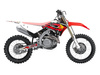 Komplet naklejek (oklein) honda crf 250 '22-'23, crf 450 '21-'23 retro 2, kolor czerwony/biały/czarny