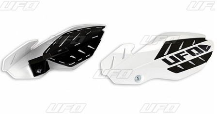 Osłony rąk (handbary) flame suzuki rmz 250/450 '12-'17 kolor biały/czarny (z mocowaniami) - promocja