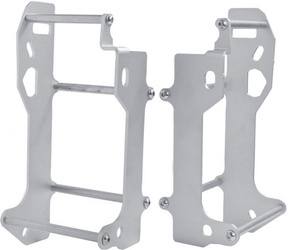 Osłona chłodnicy aluminiowa model light: yamaha yzf250 '14-18, yzf450 '14-'17 kolor srebrny anodowany