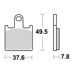 Hamulcowe kh417 street excel sinter kolor złoty
