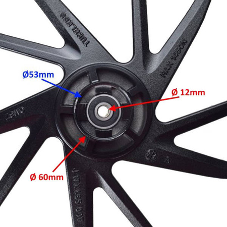 Obręcz koła przód 17x1,85 do Junak 904