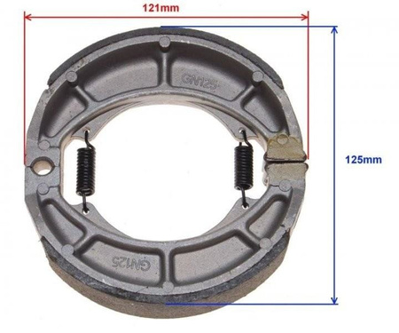 Szczęki hamulca tył motorowery 139Fmb 130X28