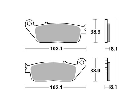 Klocki hamulcowe do motocykla HONDA CBR F 650 inne