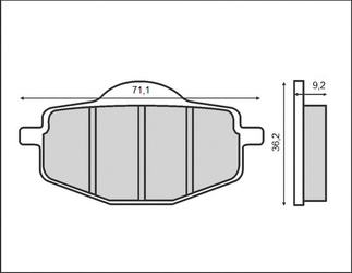 Klocki hamulcowe kh101 (ft 3085)
