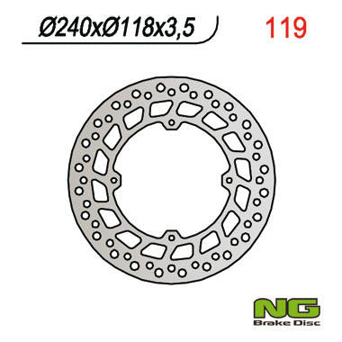 Tarcza hamulcowa przód honda crm 125, xlr 125, xr 250/600 (240x118x3,5)