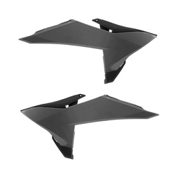 OSŁONY CHŁODNICY (KOMPLET) KTM SX/SXF/XC/XC-F 125/150/250/350/450 '25-'26; EXC/EXC-F/XC-W 125/150/250/350/450 '26 KOLOR SZARY (NARDO GREY)