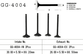 ZAWÓR SSĄCY KAWASAKI KZ 250 '79-80' KZ305 '81-82'/'87-88' (OEM: 12004-1003) (1SZT.) (MADE IN JAPAN)