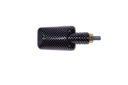 Kierunkowskaz mini carbon pomarańczowy krótki