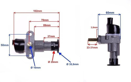Stacyjka z zamkami do skutera 4T 2T CPI Generic