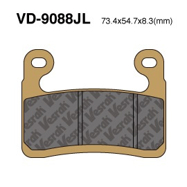Klocki hamulcowe vd-9088jl sintered metal
