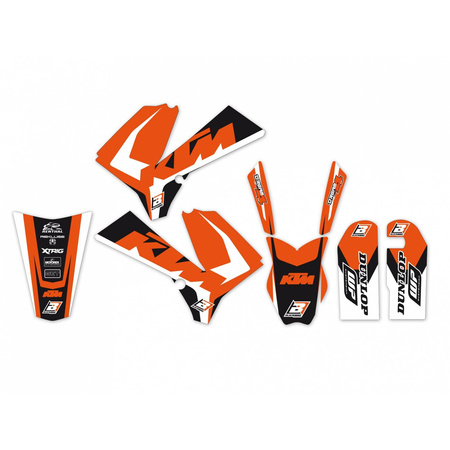 Komplet naklejek (oklein) ktm sx 85 '06-'12, dream 4 kolor pomarańczowy/czarny