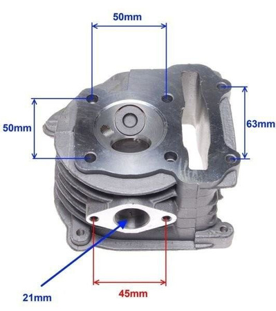Głowica 80 cm3 z dużymi zaworami Wilga Wapor 4T