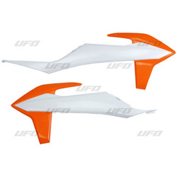 Osłony chłodnicy ktm sx/sxf '19-'20 kolor oem (biały pomarańczowy)