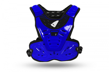 OSŁONA KLATKI PIERSIOWEJ (ZBROJA) CHEST PROTECTOR REACTOR DZIECIĘCA / JUNIOR / KID KOLOR NIEBIESKI (CE LEVEL 2) - ZASTĘPUJE PT02275C - KOLEKCJA 2024