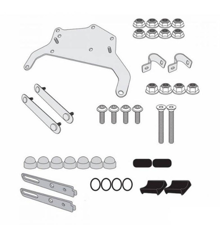 mocowanie skrzynki narzędziowej ks250 do stelaża klr5108