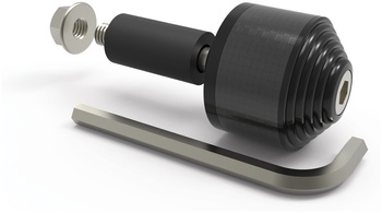 Ciężarki kierownicy carb end 2 kolor czarny (carbon) komplet