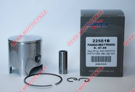 Vertex tłok polini, gilera, piaggio 47,58mm (pierścienie 53010004760 x 1 szt.)