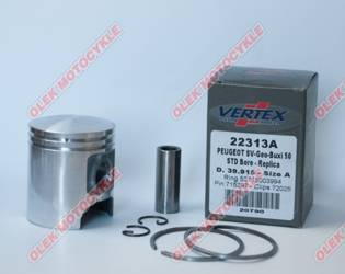 Vertex tłok peugeot sv, buxy, elyseo, trekker 50 (39,915mm) (pierścienie 52715003994 x 2 szt.)