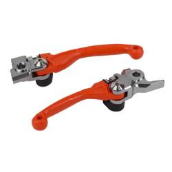 zestaw dźwignia sprzęgła i hamulca ktm sx 125/150 '14-'15; exc 125/200'14-'15; husqvarna tc/fc '19-'22 oem pomarańczowy