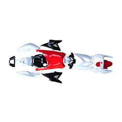 Zestaw plastików czarno czerwony do Yamaha Aerox