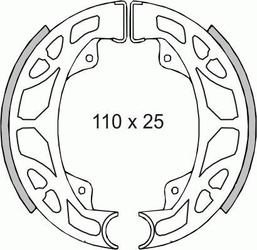 Szczęki Hamulcowe Piaggio Et2/ Et4/Hexagon