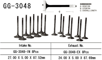 ZAWÓR WYDECHOWY SUZUKI GSX 750F '98-06' (OEM: 12912-03F00) (1SZT.) (MADE IN JAPAN)