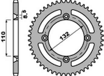 Zębatka tylna 4486 46 ktm sx 85 '04-'17, sx 105 '07-'11 (jtr895.46) (łańc. 428) (std.-3)