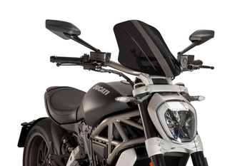 Szyba Sport Regulowana Nowej Generacji (450 X 355 Mm) Puig Do Ducati X Diavel/S 16-18 Mocno Przyciemniona