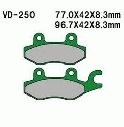 Klocki Hamulcowe Kymco S9/Bw50/Ndink  Prz. 4510a-Kw6-9000