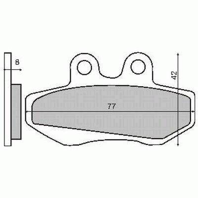 Klocki Hamulcowe Przód Madison 125/ Elyseo125