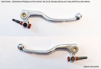 Dźwignia sprzęgła ktm sx/exc '98-'02 ze śrubą regulacyjną (krótka) (mx-08444) - zastąpiona przez dskt03sn (mx-08318)