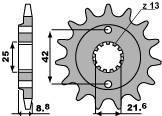 Zębatka przednia 525 15 18nc kawasaki zxr 400 88-02, 250 estrella (łańc. 520)