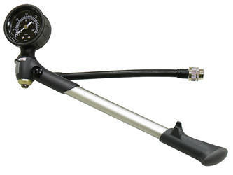 Pompka do zawieszenia ze wskazówkowym wskaźnikiem (max. 20 bar / 300 psi)