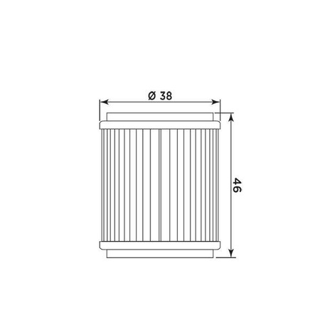 Filtr oleju yamaha vp/yp 125 (06-11) (hf981 = hf140 = hf141) (50)