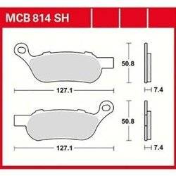 KLOCKI HAMULCOWE TRW MCB814SH
