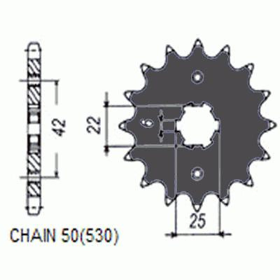 Zebatka napedowa sunstar sunf508-16