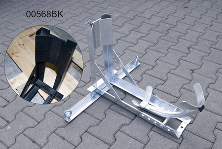 Stojak z uchwytem przedniego koła do transportu motocykla (z kołyską) kolor czarny