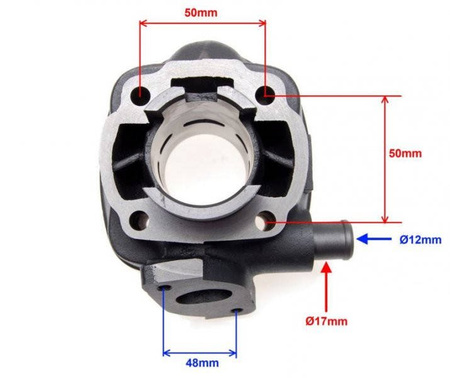 Cylinder kompletny skuter Yamaha Mbk Lc 50cm