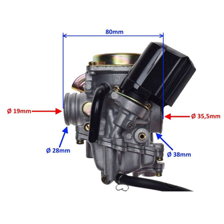 Gaźnik skuter 4T 80 90 cm 139qmb GY6-50