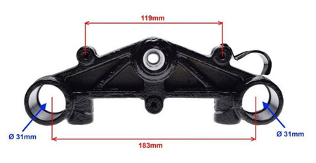 Sztyca z półką dolną do skutera Romet 717